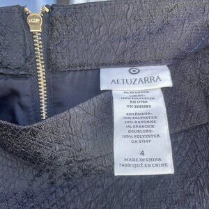 Altuzarra for Target Jacquard Snake print Textured Pencil Skirt Black Size 4